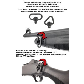 Beretta 1301 Tactical QD Front Sling Attachment - Angular Swivel