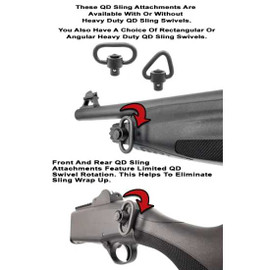 Beretta 1301 Tactical QD Front Sling Attachment - Angular Swivel
