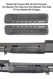 GG&G Benelli M4 M-LOK Forend 4.03oz Black