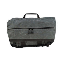 Grey Ghost Wanderer Messenger Bag 2.0 Wax Canvas Charcoal