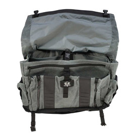 Grey Ghost Wanderer Messenger Bag 2.0 Wax Canvas Charcoal