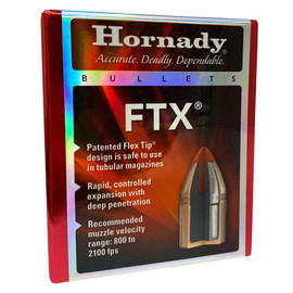 Hornady Bullet 38 Cal .357 140 Gr FTX Box/100