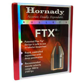 Hornady Bullet 38 Cal .357 140 Gr FTX Box/100