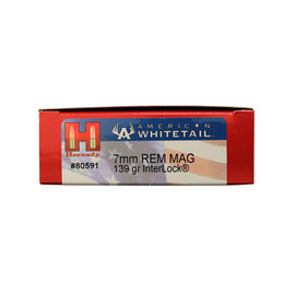 Hornady American Whitetail 7mm Mag Interlock SP 139gr Box/20