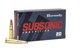 Hornady Sub-X 7.62x39 255 Grain Subsonic 1050 fps Box/20