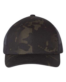 Leatherwood Retro Trucker Cap Multicam Black / Black