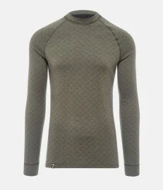 Thermowave Men's Merino Extreme, LS, Black/Chaki, Large