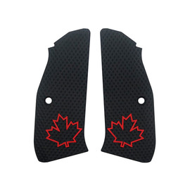 LOK Grips CZ Shadow 2 Thin Roughnecks Maple Leaf w/ Liner