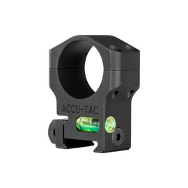 Accu-Tac 30mm Scope Rings w/ Bubble Level Matte Black