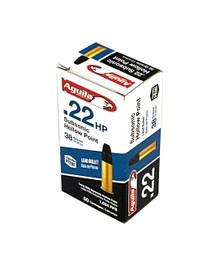 Aguila .22LR 38 Grain 1024 fps Subsonic Soft Point Box/50