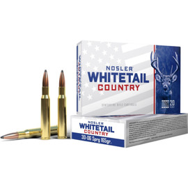 Nosler Whitetail Country .30-06 Spfd 165 Grain Solid Base Box/20