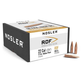 Nosler RDF .22 Cal 77 Grain HPBT Box/100