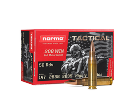 Norma TAC .308 Win 150 Grain FMJ Box/50