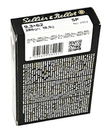 Sellier & Bellot 9.3x62 286 Grain SP Box/20