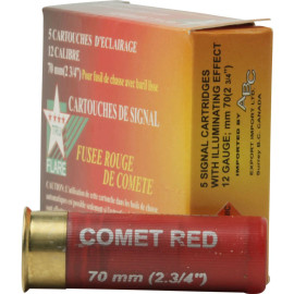 Tru Flare 12GA Red Comet Flares, Open Bore Shotguns Only, 5Pk