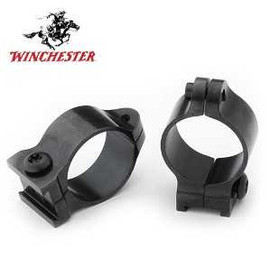 Winchester Steel scope Rings 1" Medium Gloss Black