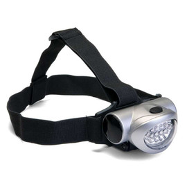 Headlamp w/Straps 3 AAA Batteries 10 LED's 4 Position Switch