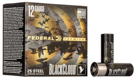 Federal Black Cloud FS Steel 12ga 3" #2 1450fps 1-1/4oz Box/25