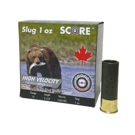 Score 12ga 2 3/4" 1550FPS 1oz SLUG Lead Box/25