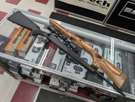 Used Savage Model 11 .243 win 22" 4 round w/3.5-10 Shepard DRS Scope