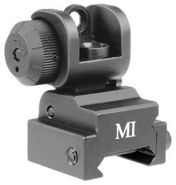 Midwest Industries ERS Flip-Up Rear Sight Black