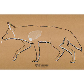 Allen EZ Aim Coyote Silhouette Paper Shooting Target, Corrugated, 1-Target, 23" x 35," Tan