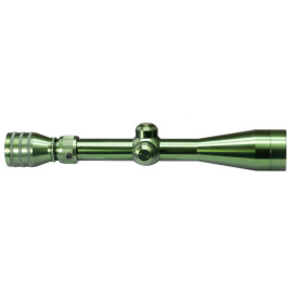 Hi-Lux M40 3-9x40 MK2 Rifle Scope 1in Accu-Range Reticle 1/4 MOA SS Turrets Green Anodized