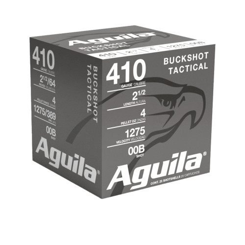 Aguila .410 2-1/2" 00 Buck 1/2oz 1100fps Box/25 AGU1C4100BA Shop All Aguila 1C4100BA Wolverine Supplies