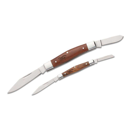 Browning 50th Anv Buckmark 2-Pc Combo Knife Set