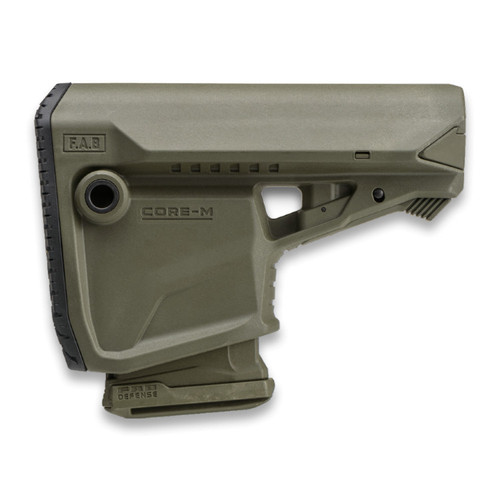 FAB Defense M4 Buttstock With 'Built-In' Mag Carrier Mil-Spec or Com-Spec Buffer Tubes Green