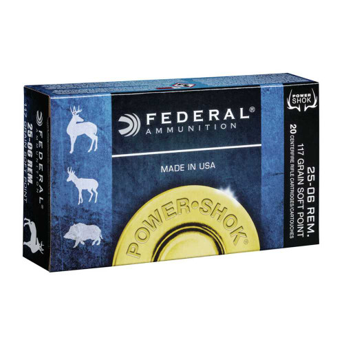 Federal Powershok .25-06 Rem 117 Grain SP Box/20