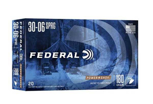 Federal Power Shok .30-06 Springfield 180 Grain SP Box/20