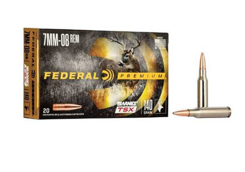 Federal Barnes TSX 7mm-08 140 Grain 2820 fps Hollow Point Box/20