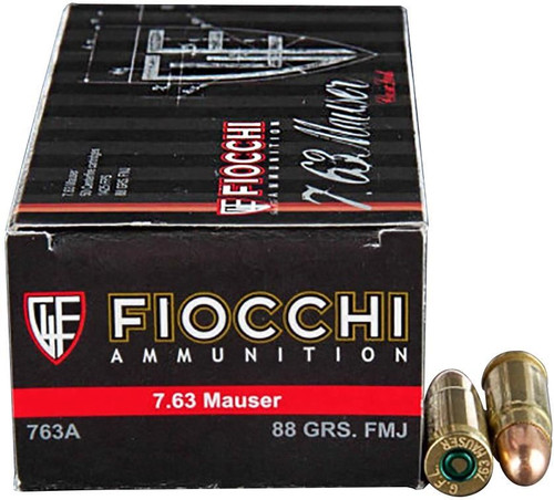 Fiocchi 7.63 Mauser 88gr FMJ Box/50