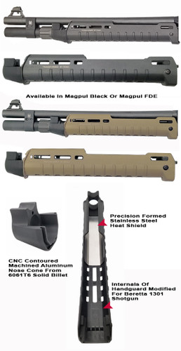 GGG Beretta 1301 Zhukov Handguard Black