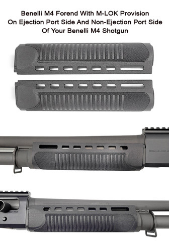 GG&G Benelli M4 M-LOK Forend 4.03oz Black GGG3424 Shop All GG&G GGG3424 Wolverine Supplies