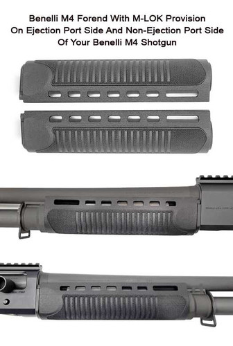 GG&G Benelli M4 M-LOK Forend 4.03oz Black