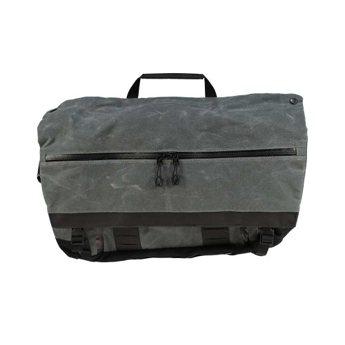 Grey Ghost Wanderer Messenger Bag 2.0 Wax Canvas Charcoal