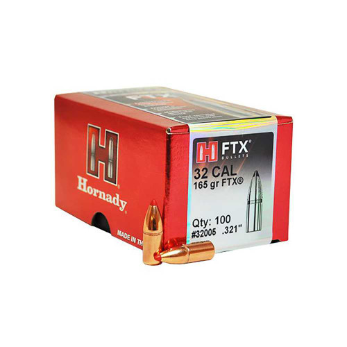 Hornady Bullet .32 Cal .321 165gr FTX Box/100