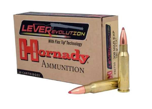 Hornady LEVERevolution .308 Marlin 160 Grain 2660fps FTX Box/20