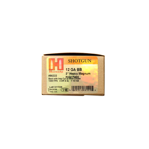 Hornady Heavy Magnum Coyote 12ga 3" 1-1/2oz BB 1300fps 10-Rd Hornady Heavy Magnum Coyote 12ga 3" 1-1/2oz BB 1300fps 10-Rd