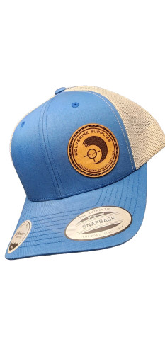 Leatherwood Retro Trucker Cap Steel Blue / Silver