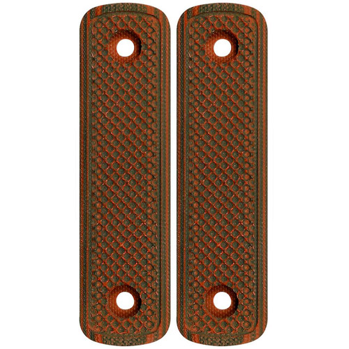 Midwest Industries Lever Stock G10 Straight Grip Red & Black