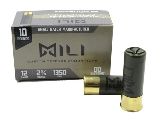 MILI Custom Buckshot 12 Gauge 2-3/4" 00-Buck 1350fps Box/10