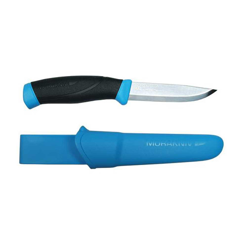 Mora Kniv Companion 4.1" Stainless w/ Plastic Sheath Blue
