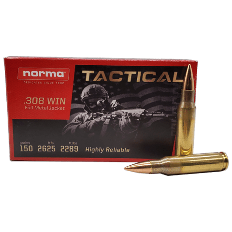 Norma R&T .308 Win 150 Grain Box/50 NRM20177620 Wolverine Supplies