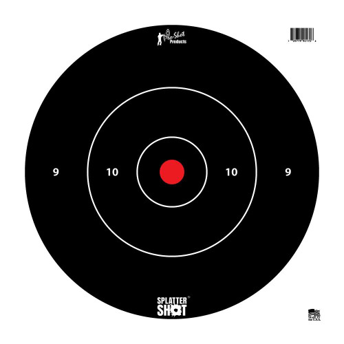 Pro Shot 12" SplatterShot ® White Bullseye Heavy Tag Paper- 5 Pack