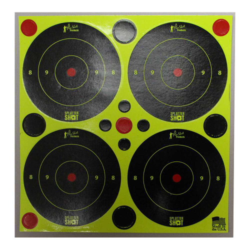 Pro Shot Splatter Shot 3" Green Bullsye Target - Peel & Stick - 48 Targets