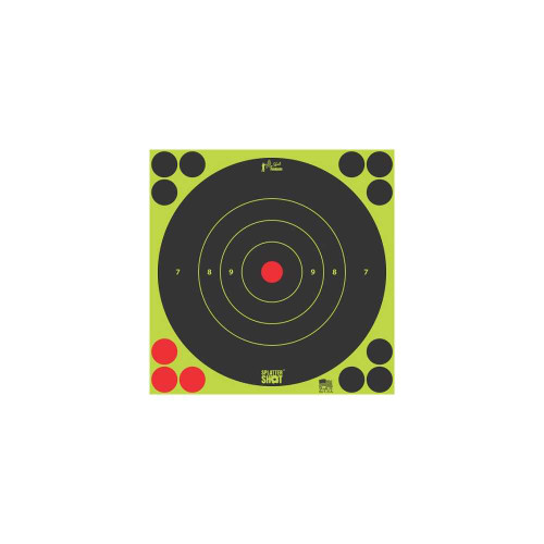 Pro Shot Splatter Shot 6" Green Bullsye Target - Peel & Stick - 12 Targets