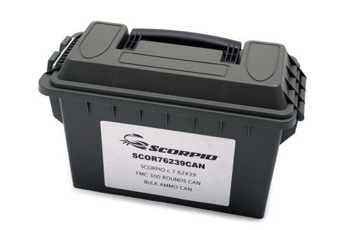 Scorpio 7.62x39 FMC 300-Round Bulk Ammo Can